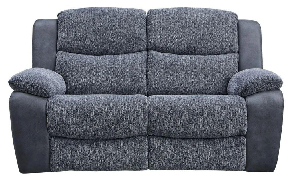 Torino Grey Fabric Manual Recliner Sofa
