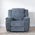 Torino Grey Fabric Manual Recliner Sofa