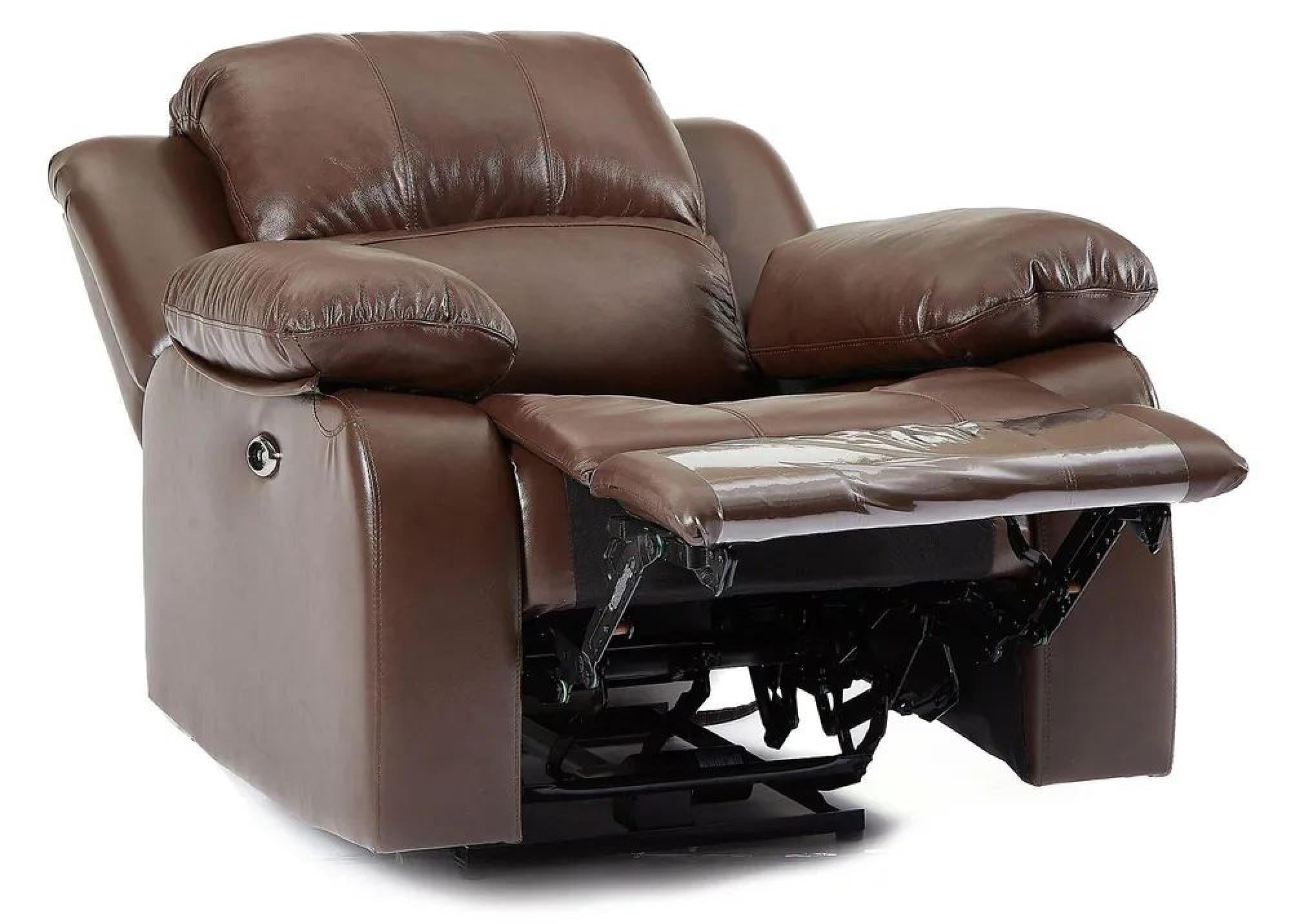 Helena Brown Leather Electric Recliner Sofa