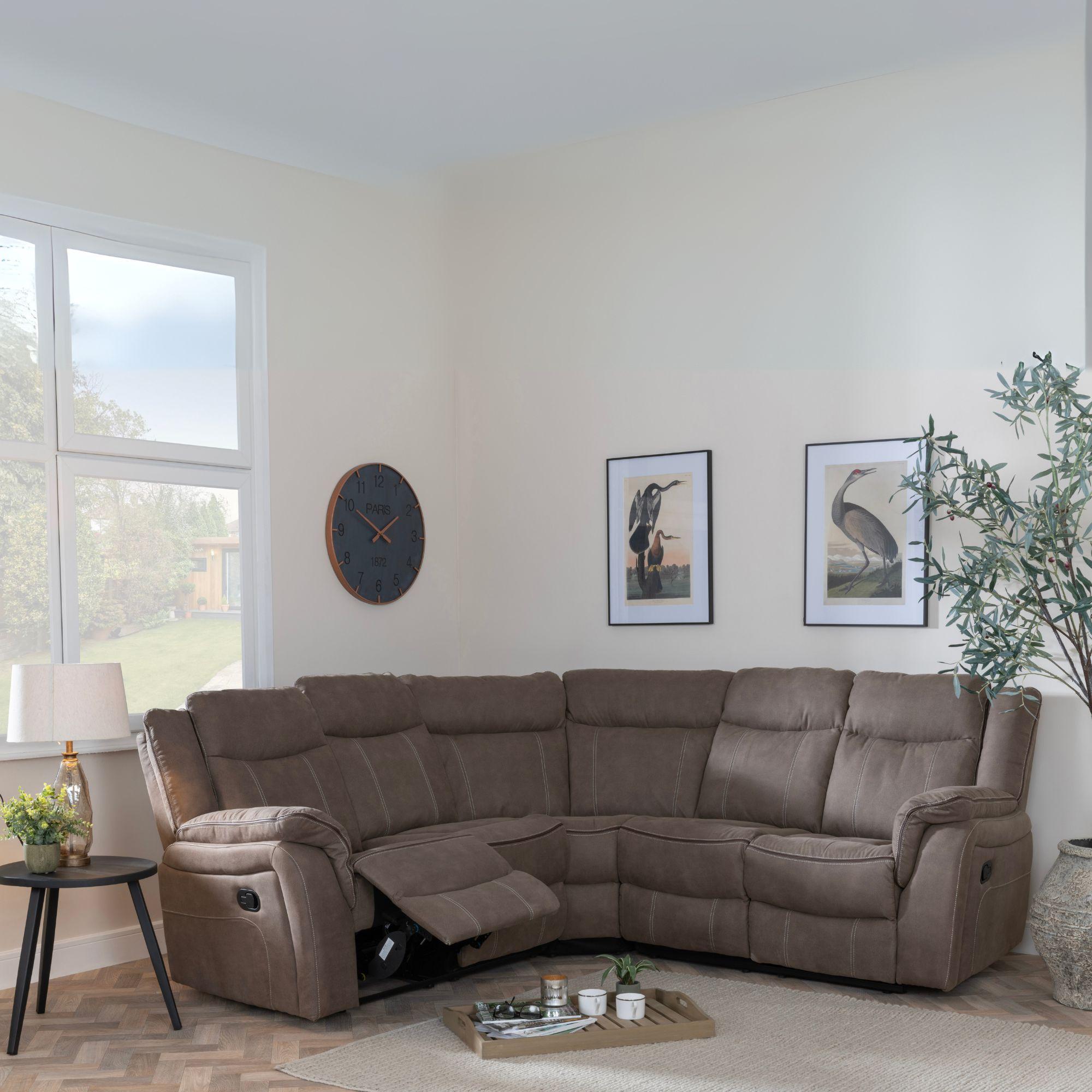 Matera Brown Corner Sofa