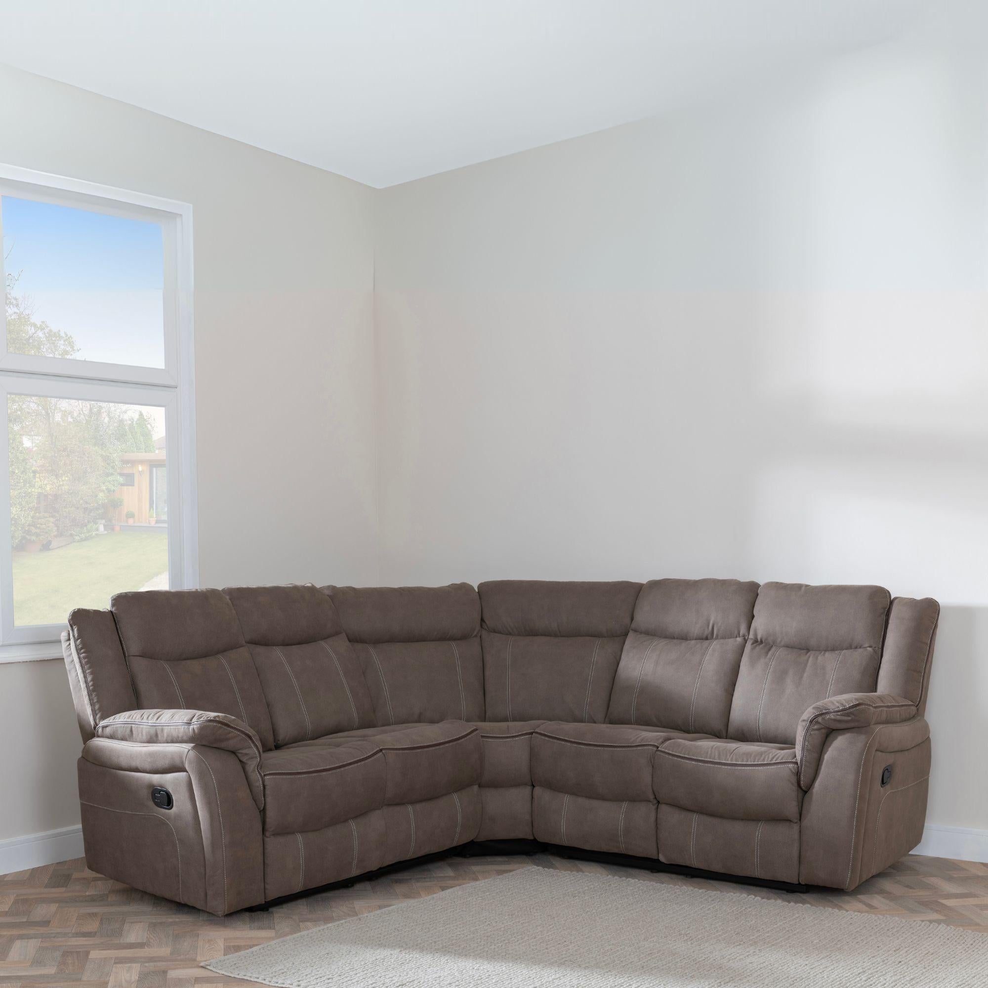 Matera Brown Corner Sofa
