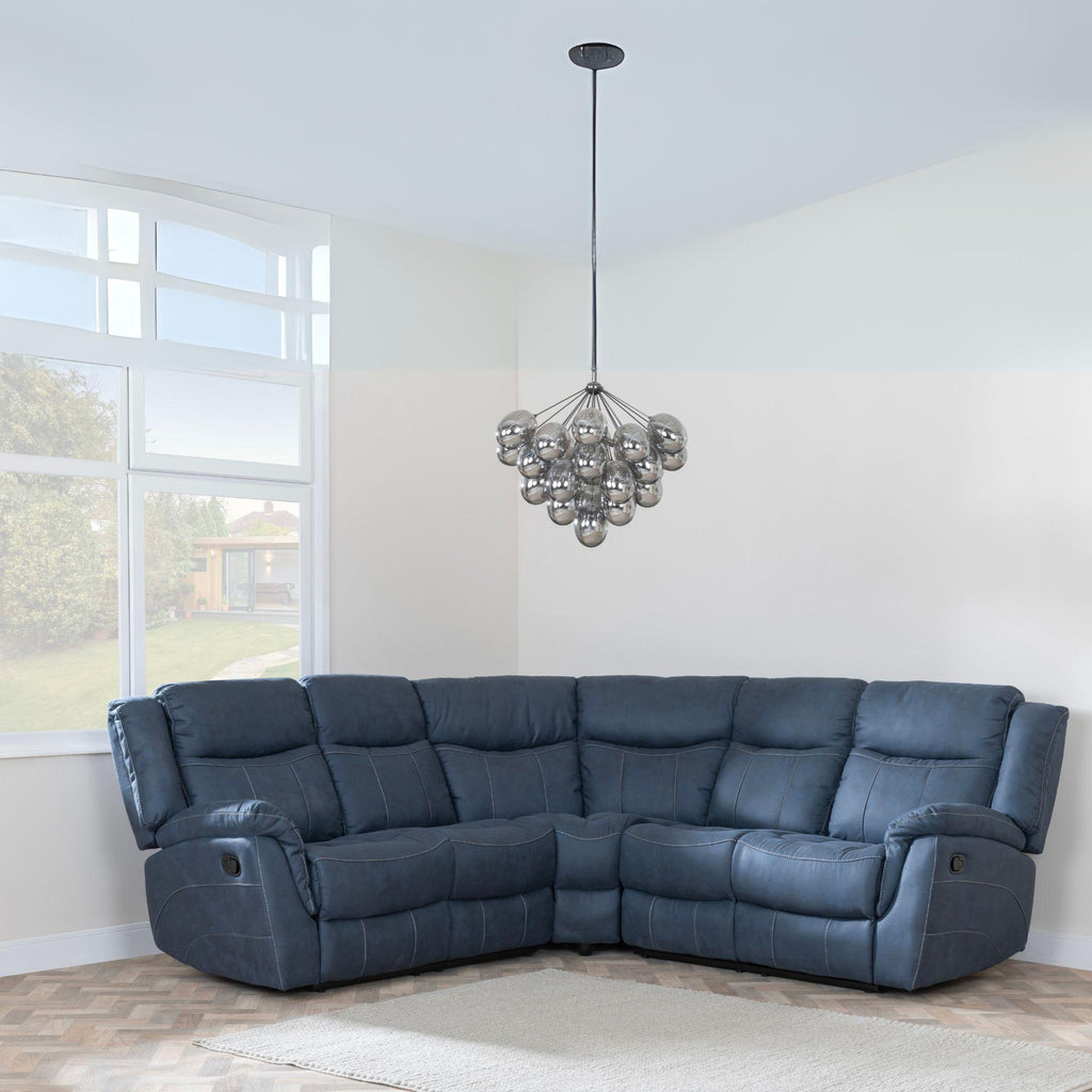 Rowe Denim Blue Corner Sofa