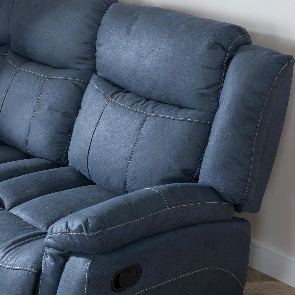 Rowe Denim Blue Corner Sofa