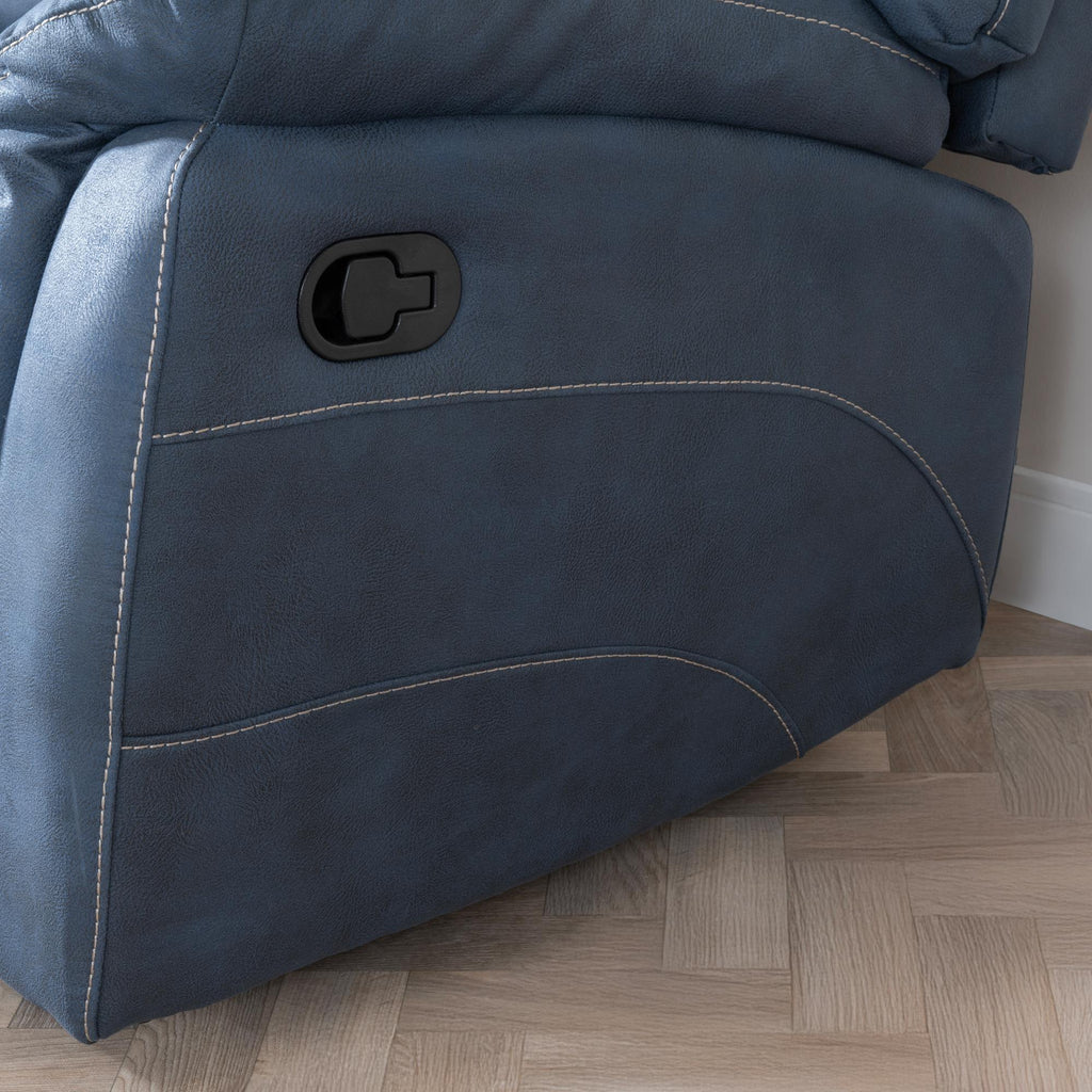 Rowe Denim Blue Corner Sofa