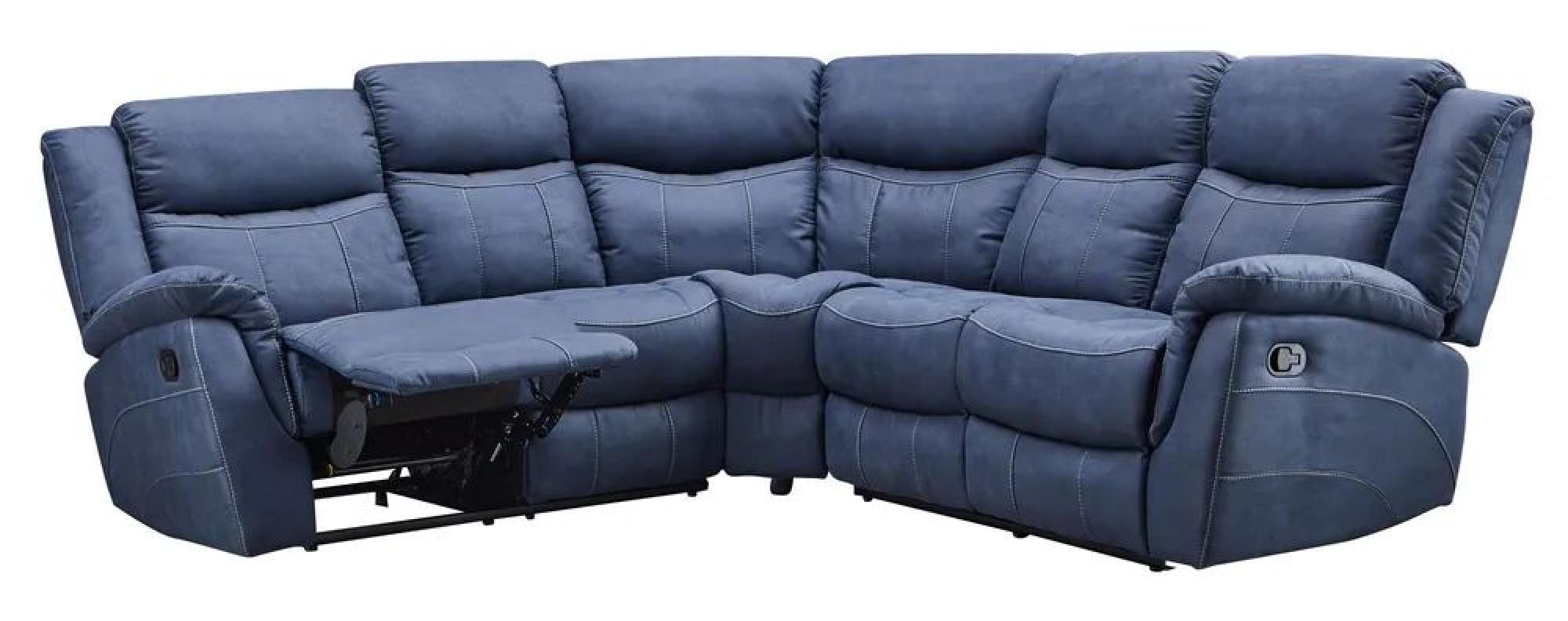 Rowe Denim Blue Corner Sofa