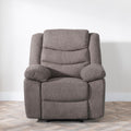 Sydney Brown Fabric Manual Recliner Sofa
