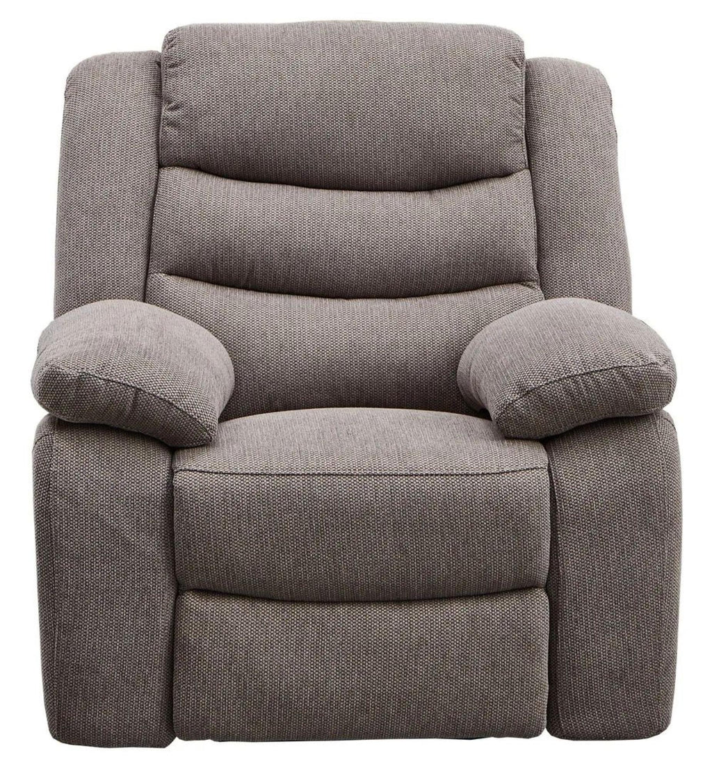 Sydney Brown Fabric Manual Recliner Sofa