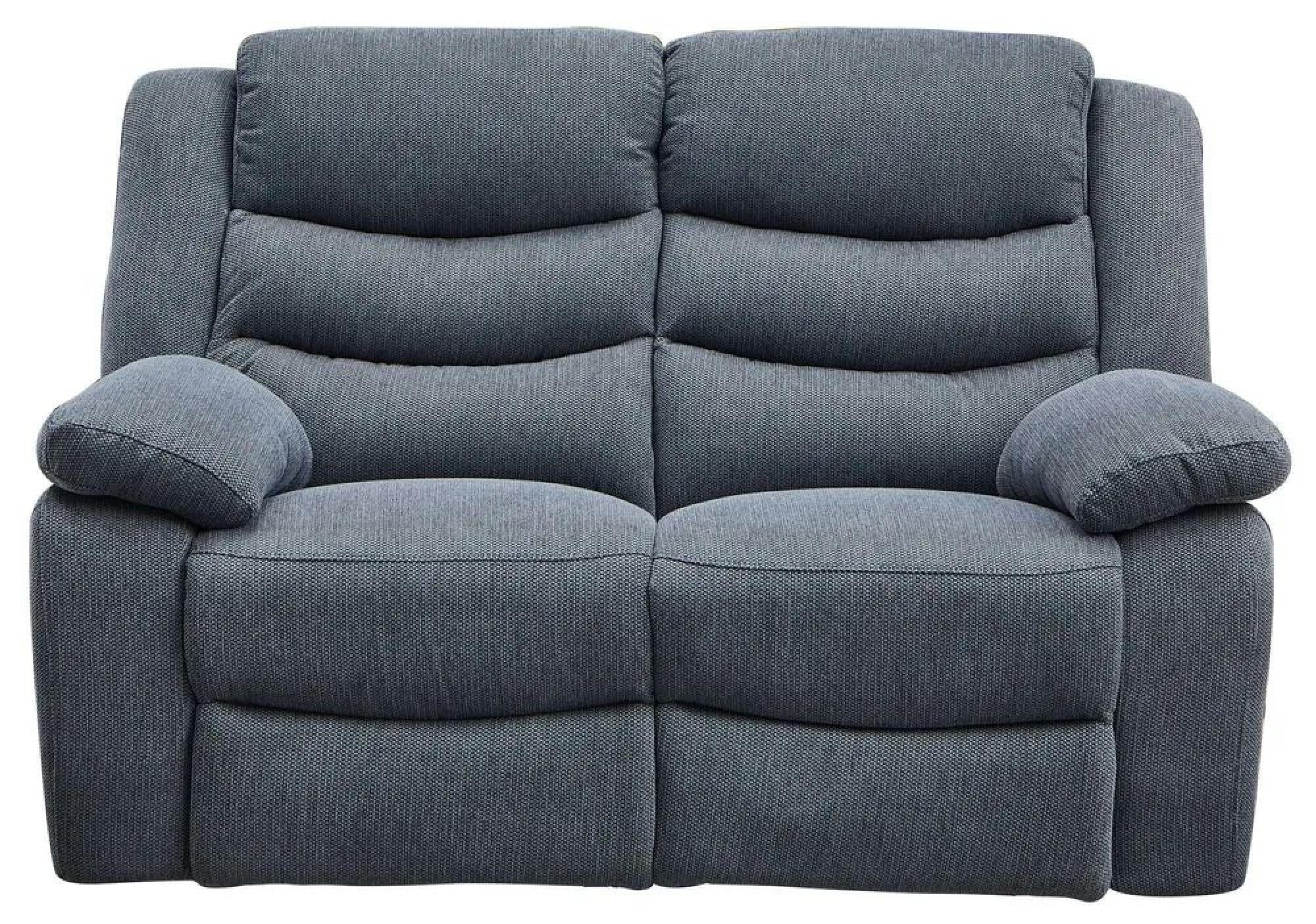 Sydney Dark Grey Fabric Manual Recliner Sofa