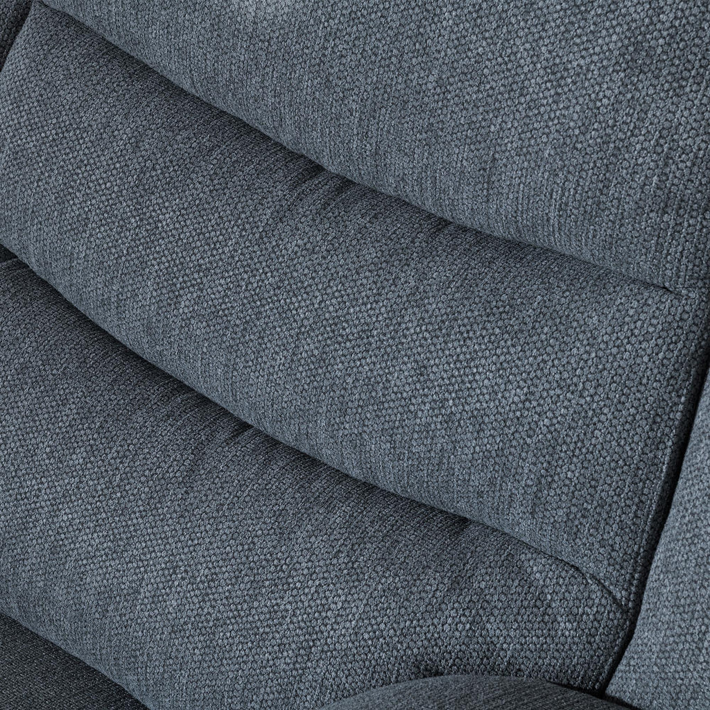 Sydney Dark Grey Fabric Manual Recliner Sofa