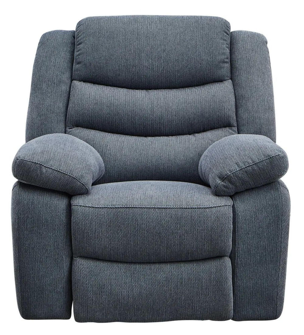 Sydney Dark Grey Fabric Manual Recliner Sofa