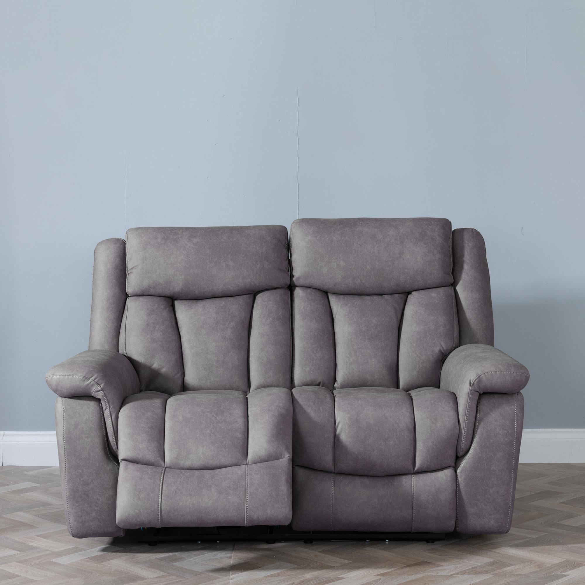 Pickford Grey Fabric Electric Recliner Sofa