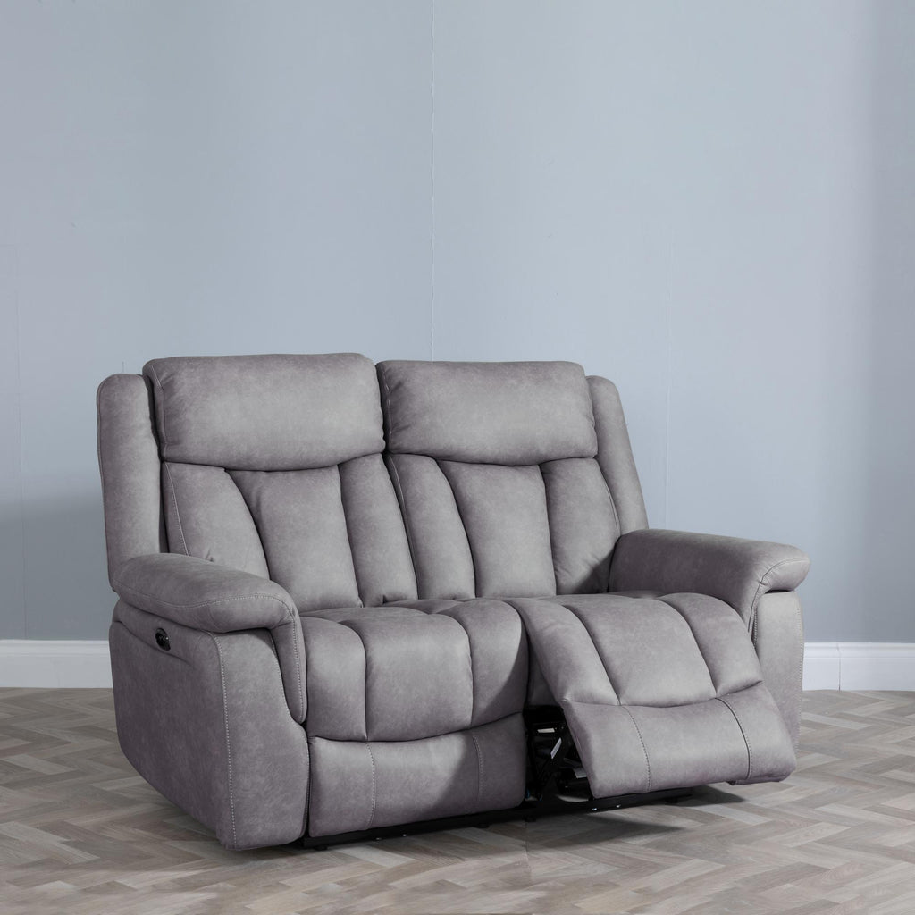 Pickford Grey Fabric Electric Recliner Sofa