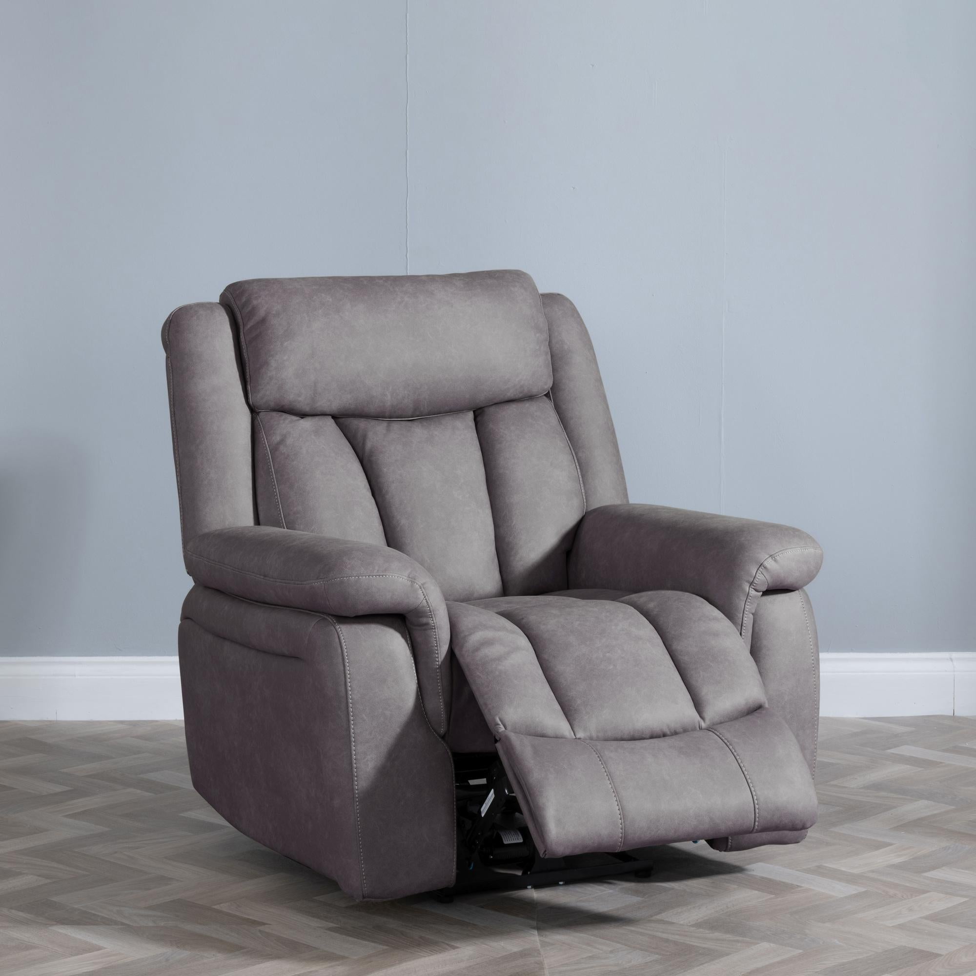 Pickford Grey Fabric Electric Recliner Sofa