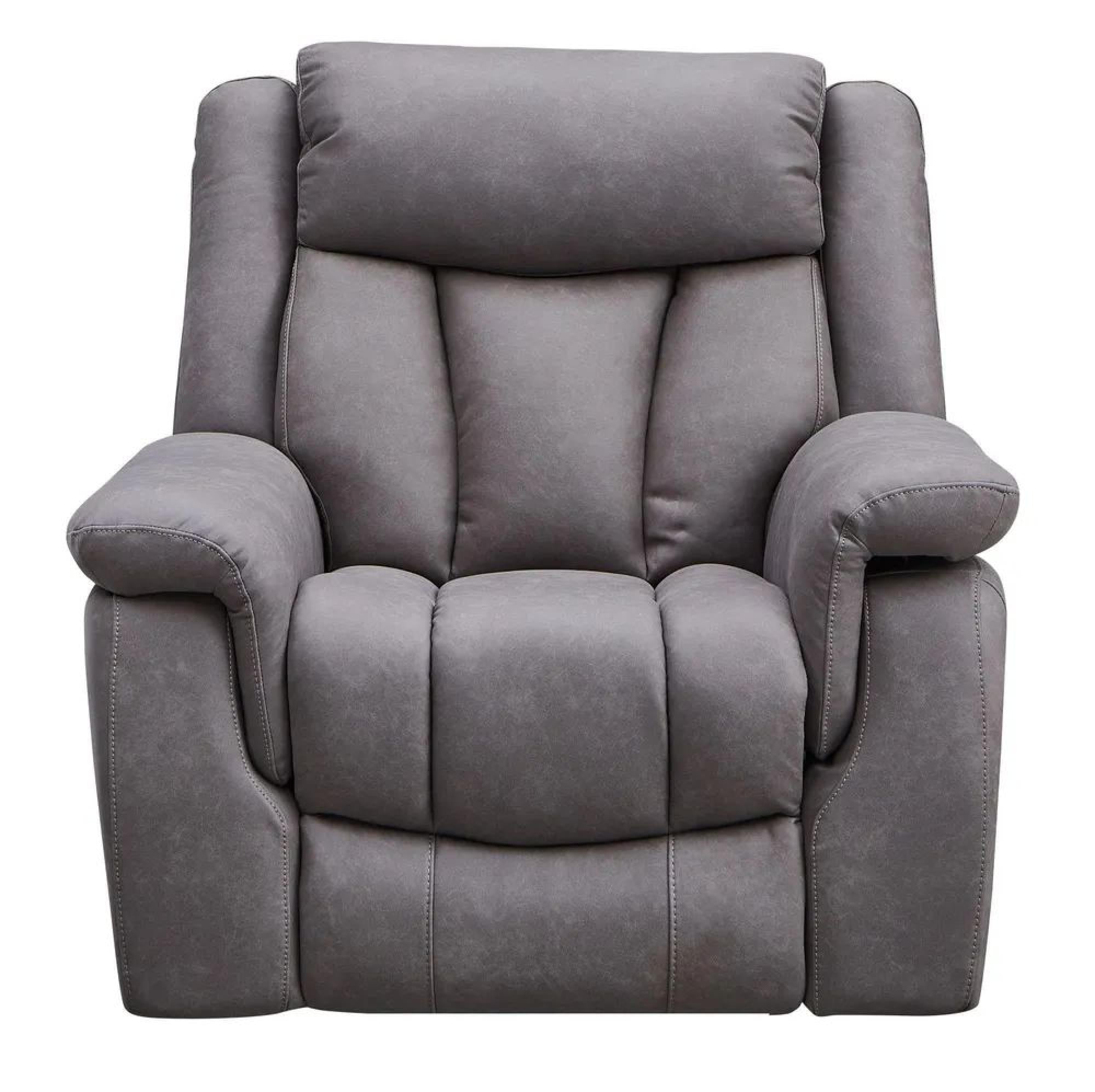 Pickford Grey Fabric Electric Recliner Sofa