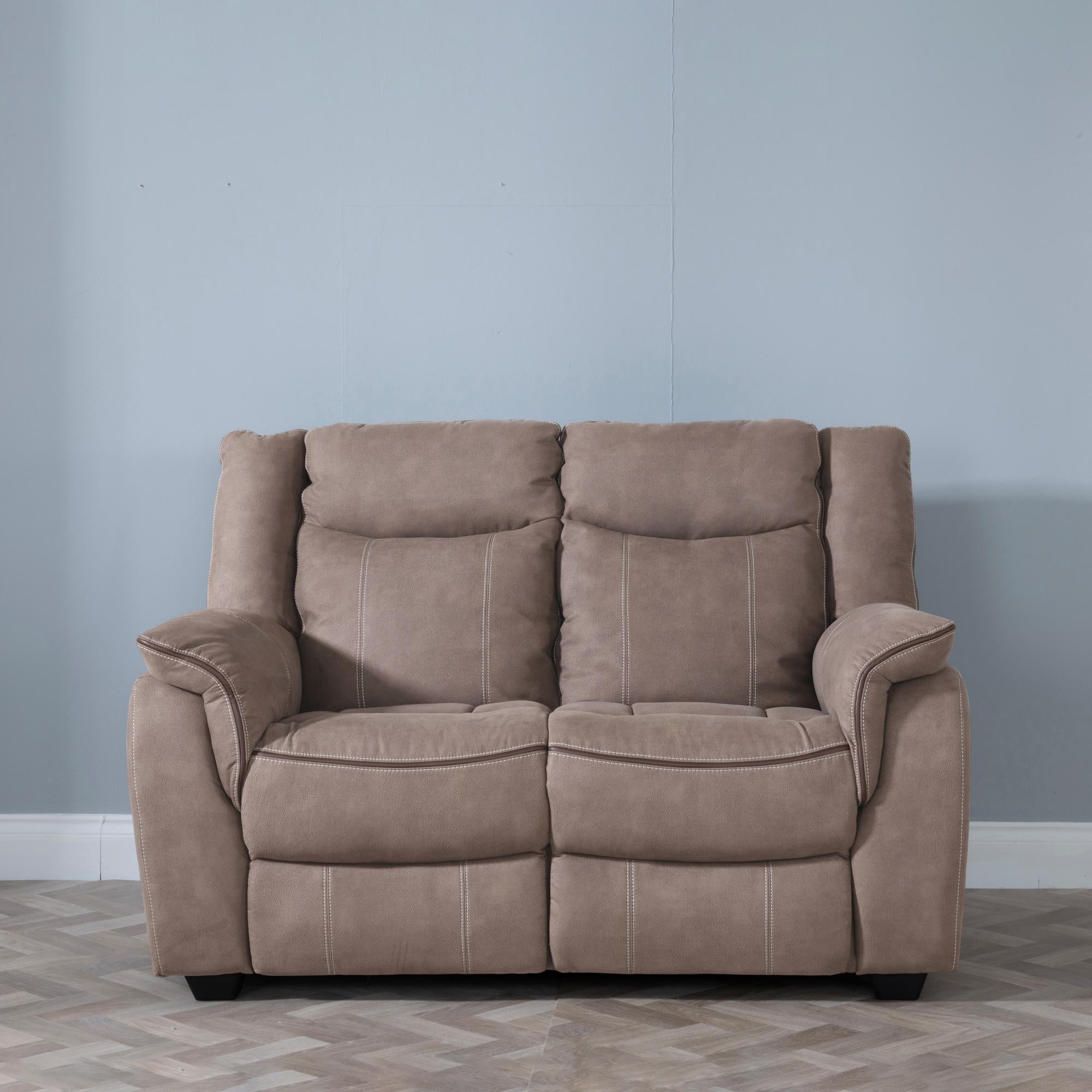 Matera Brown Fabric Sofa