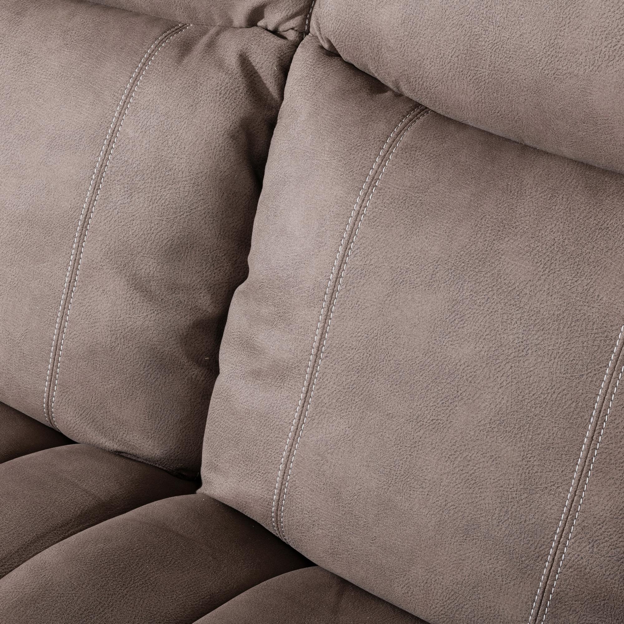 Matera Brown Fabric Sofa