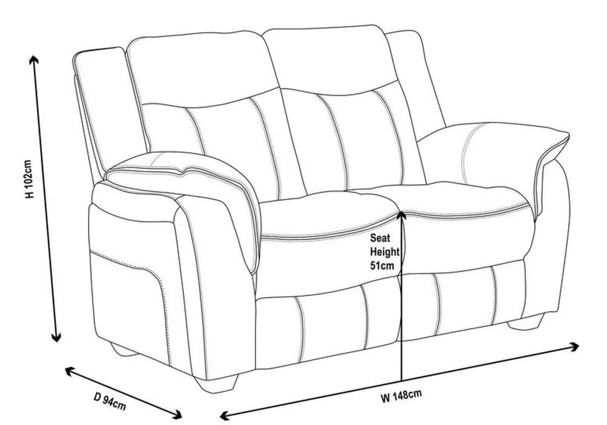 Matera Brown Fabric Sofa
