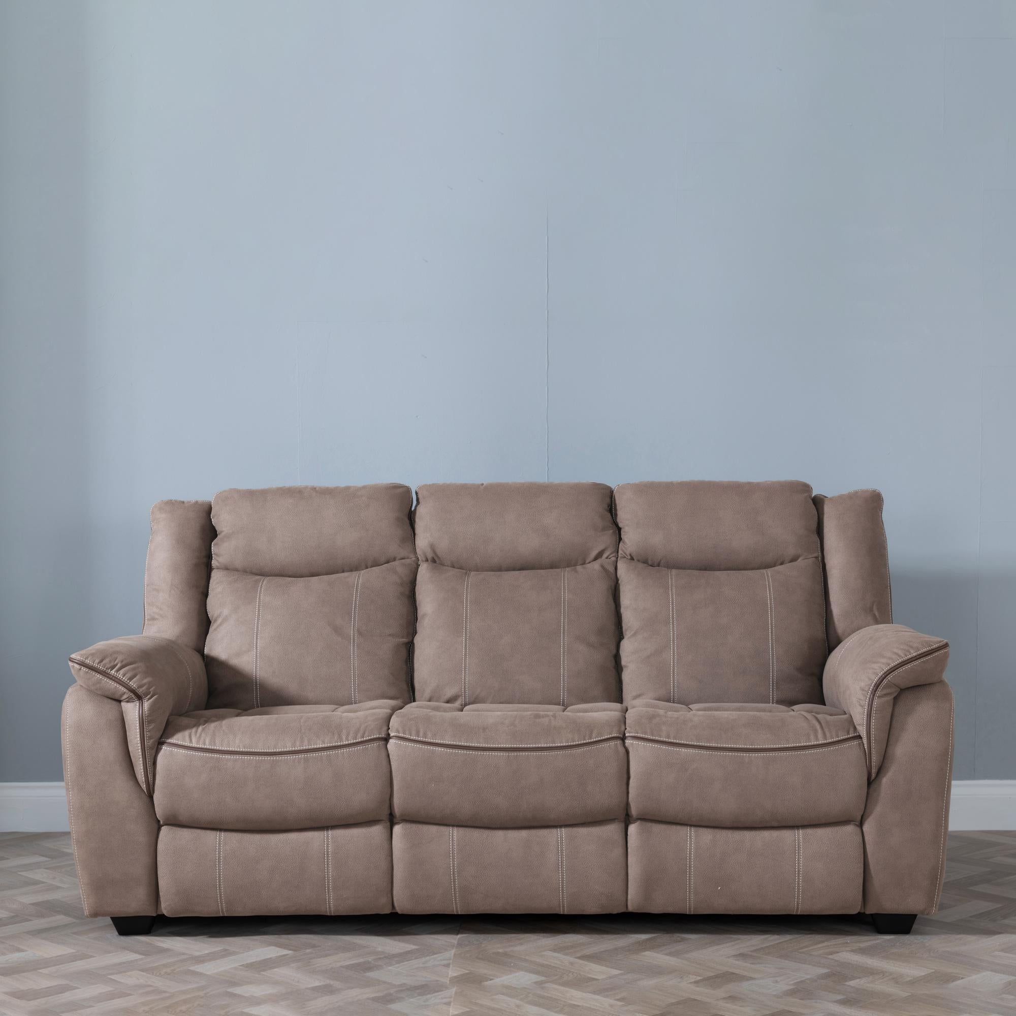 Matera Brown Fabric Sofa