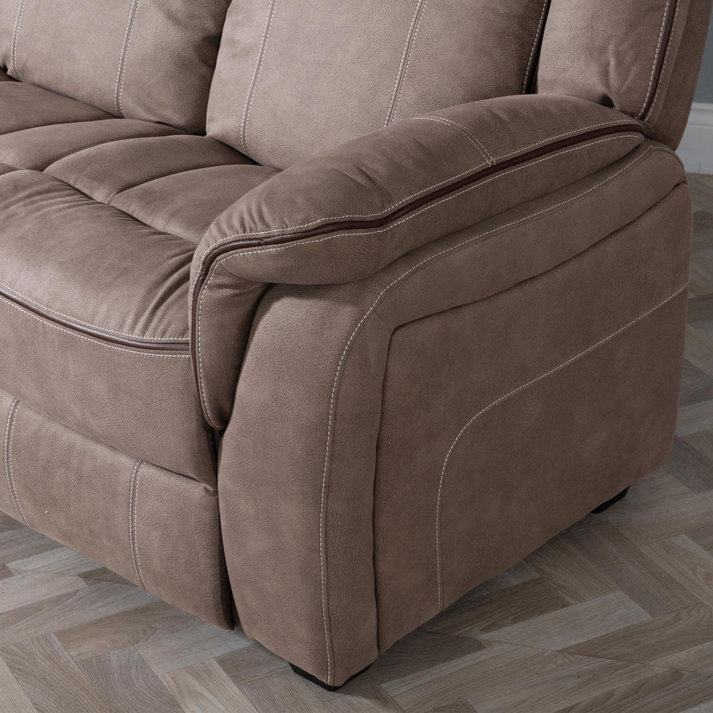 Matera Brown Fabric Sofa