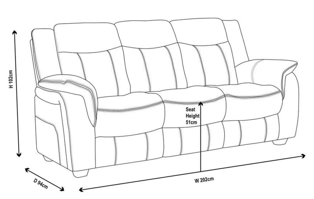 Matera Brown Fabric Sofa