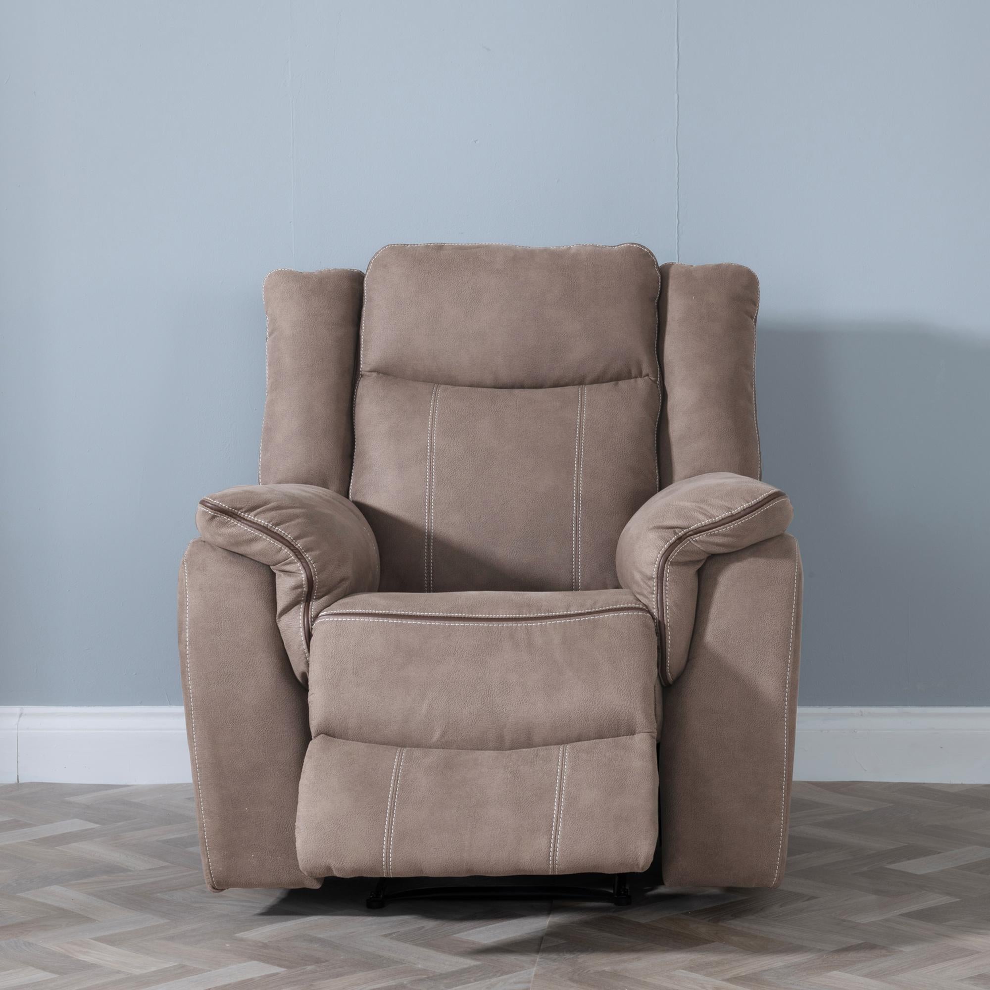 Matera Brown Fabric Sofa