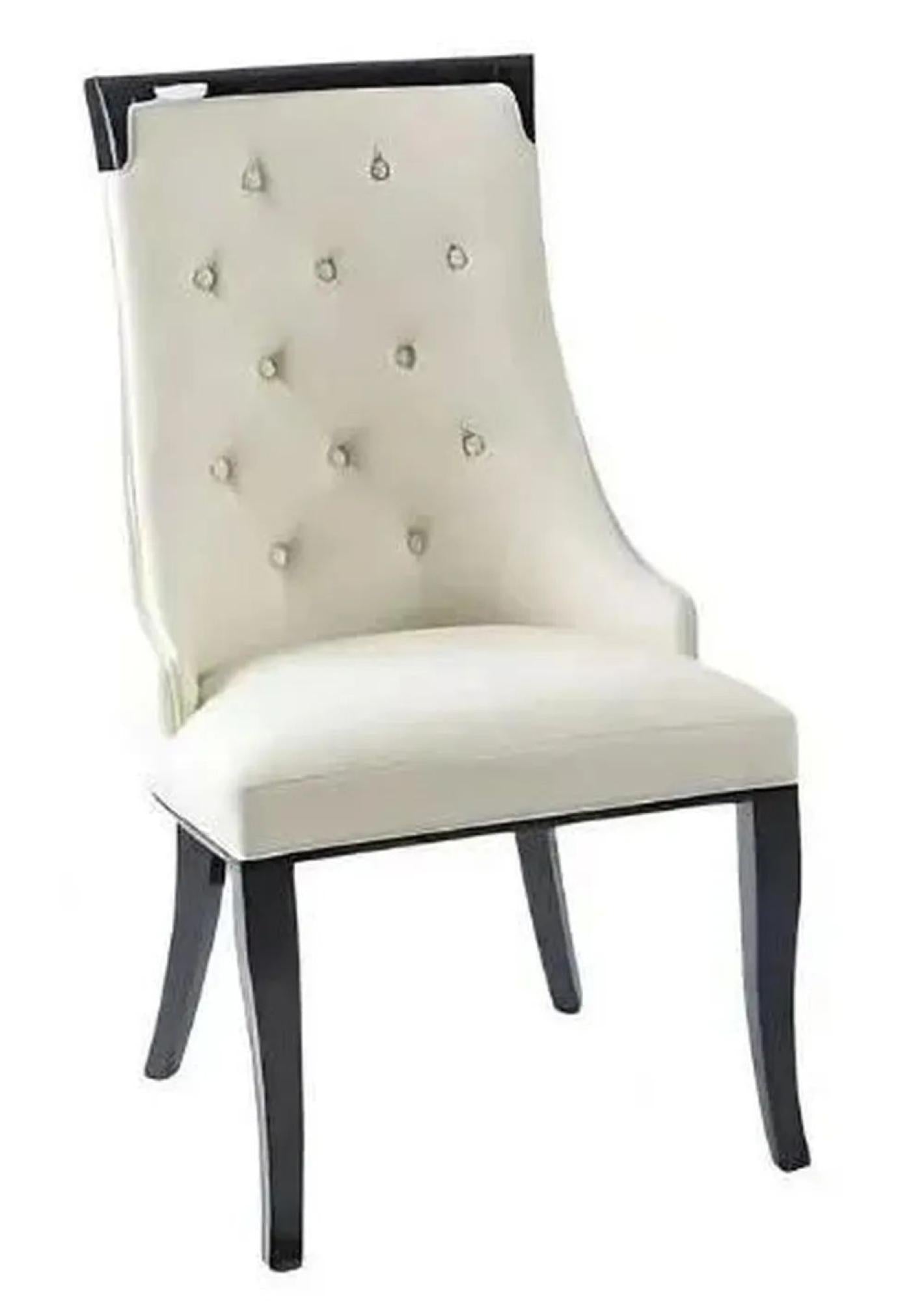 Imperiale Large High Back Faux Leather Dining Chair