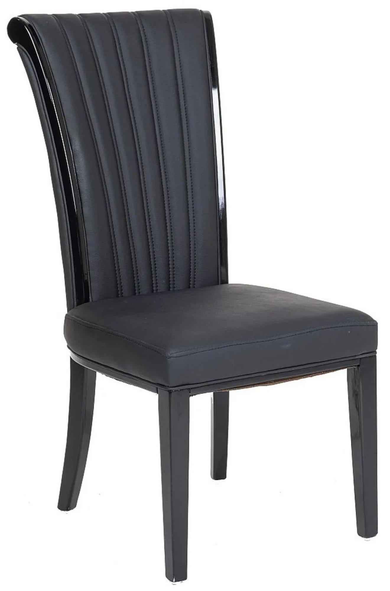 Grandeur Large High Back Faux Leather Dining Chair