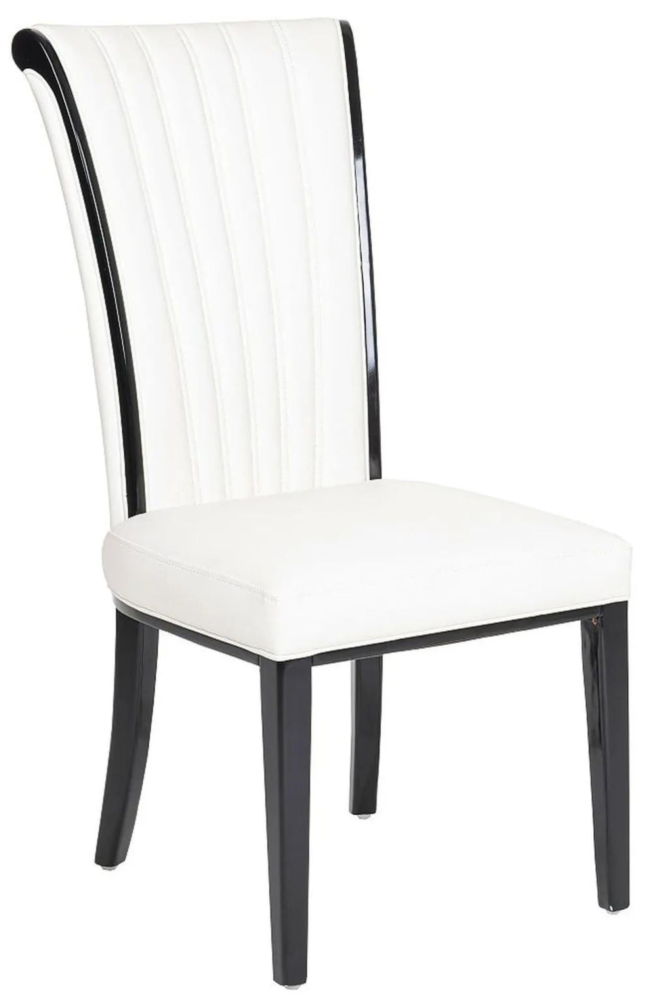 Grandeur Large High Back Faux Leather Dining Chair