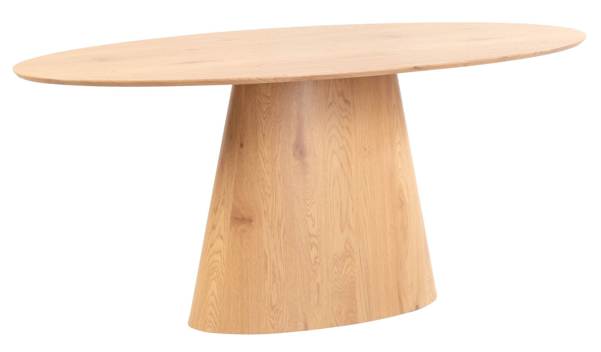 Whitby Oak Effect Oval Dining Table