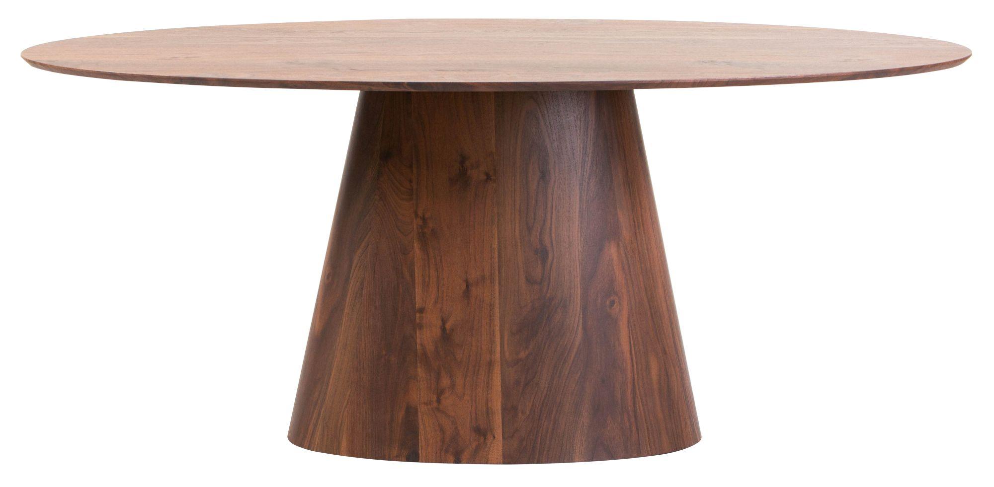 Whitby Walnut Effect Oval Dining Table