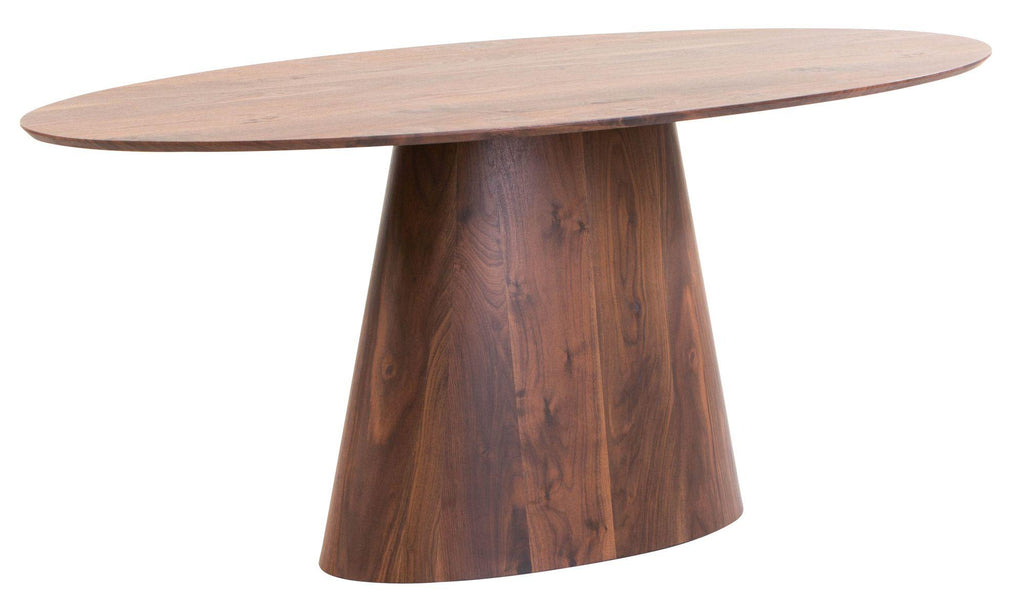 Whitby Walnut Effect Oval Dining Table