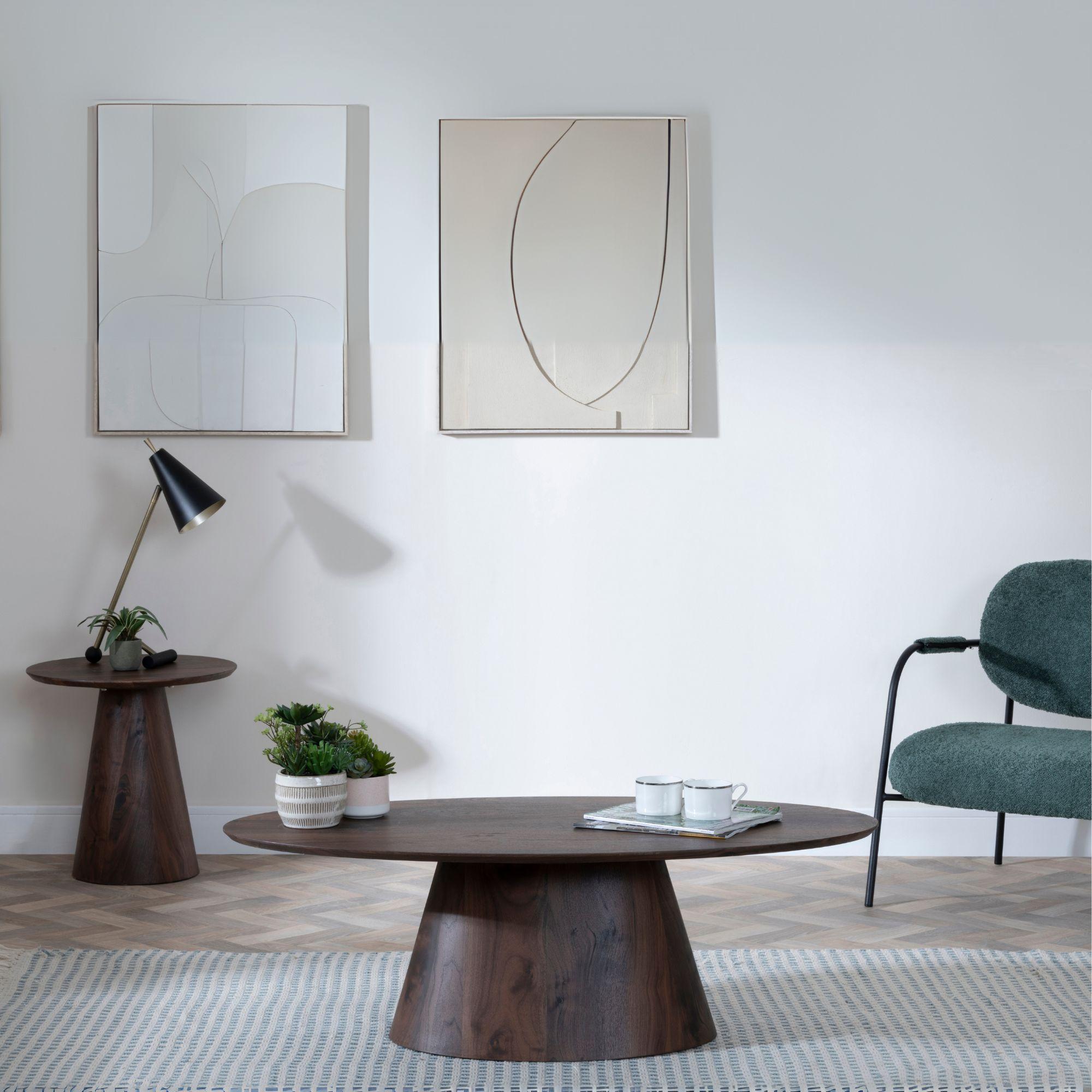 Whitby Oval MDF Coffee Table