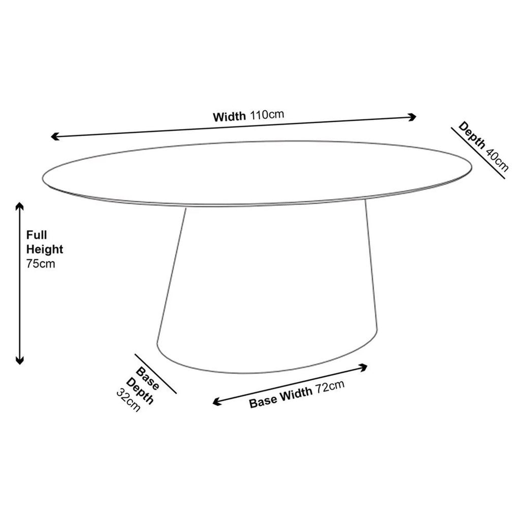 Whitby Oval MDF Console Table