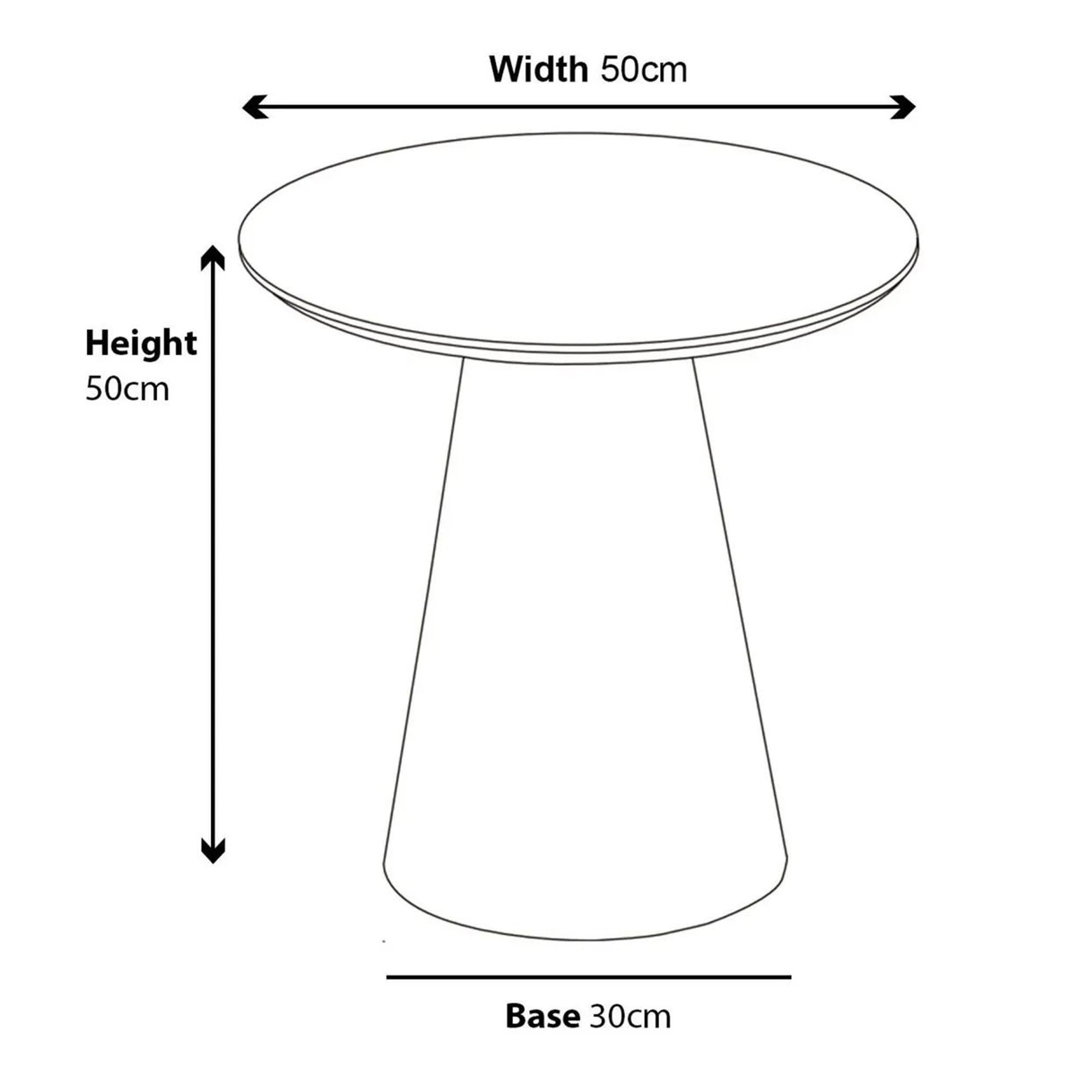 Whitby Oval MDF End Table