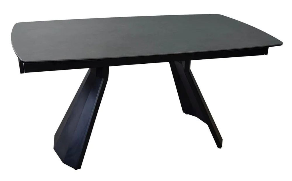 Luna Black Ceramic Extending Dining Table 160cm-240cm