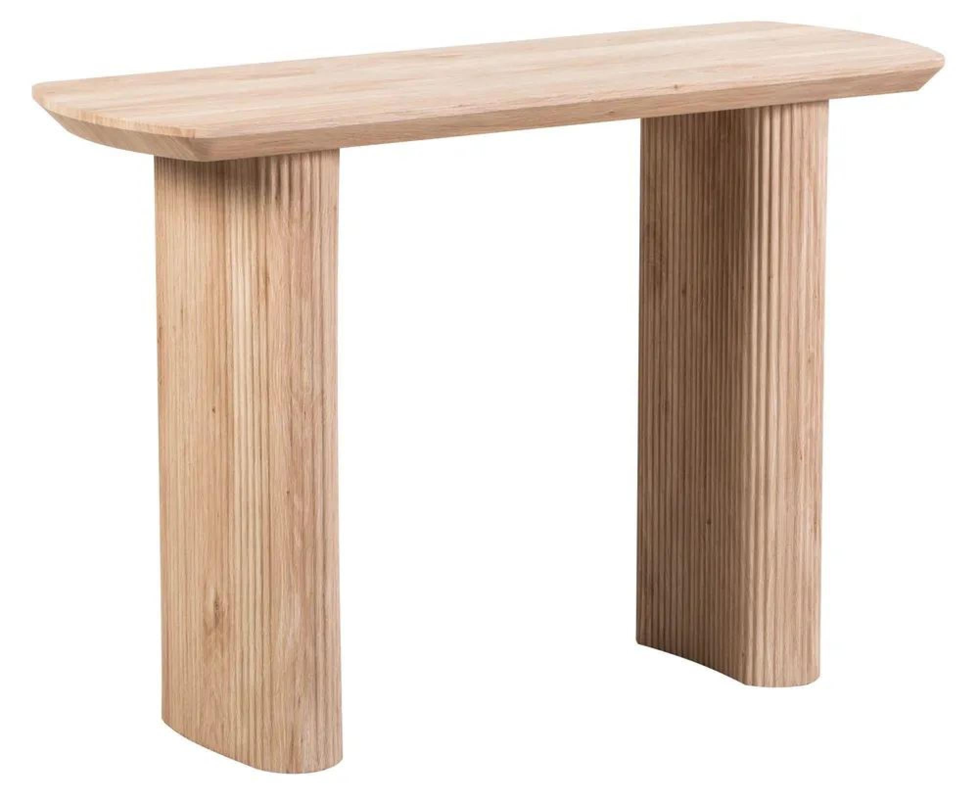 Renzo Rectangle MDF Console Table with Pedestal