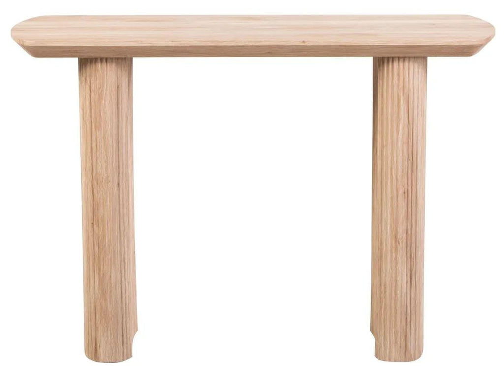 Renzo Rectangle MDF Console Table with Pedestal
