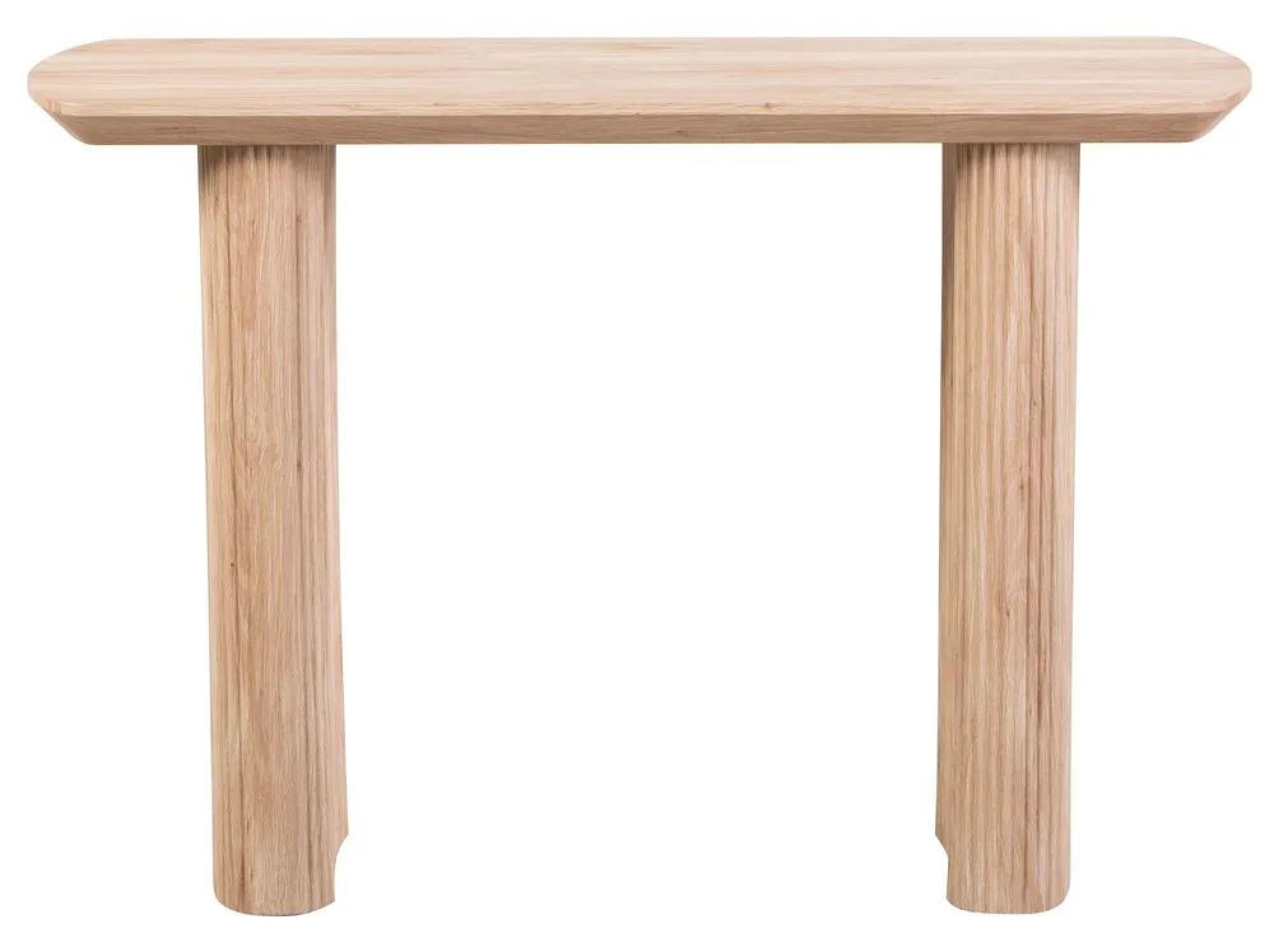 Renzo Rectangle MDF Console Table with Pedestal