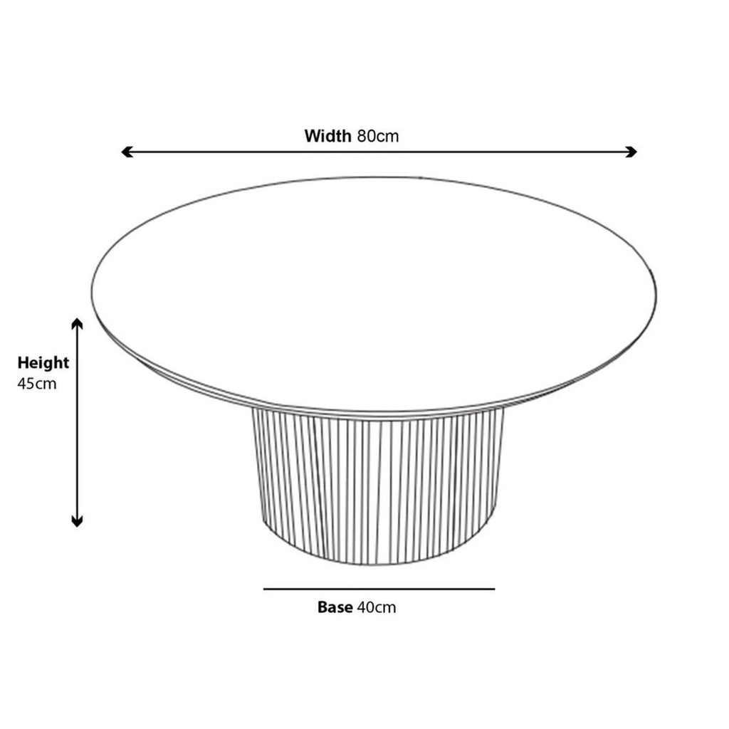 Renzo Round MDF Coffee Table