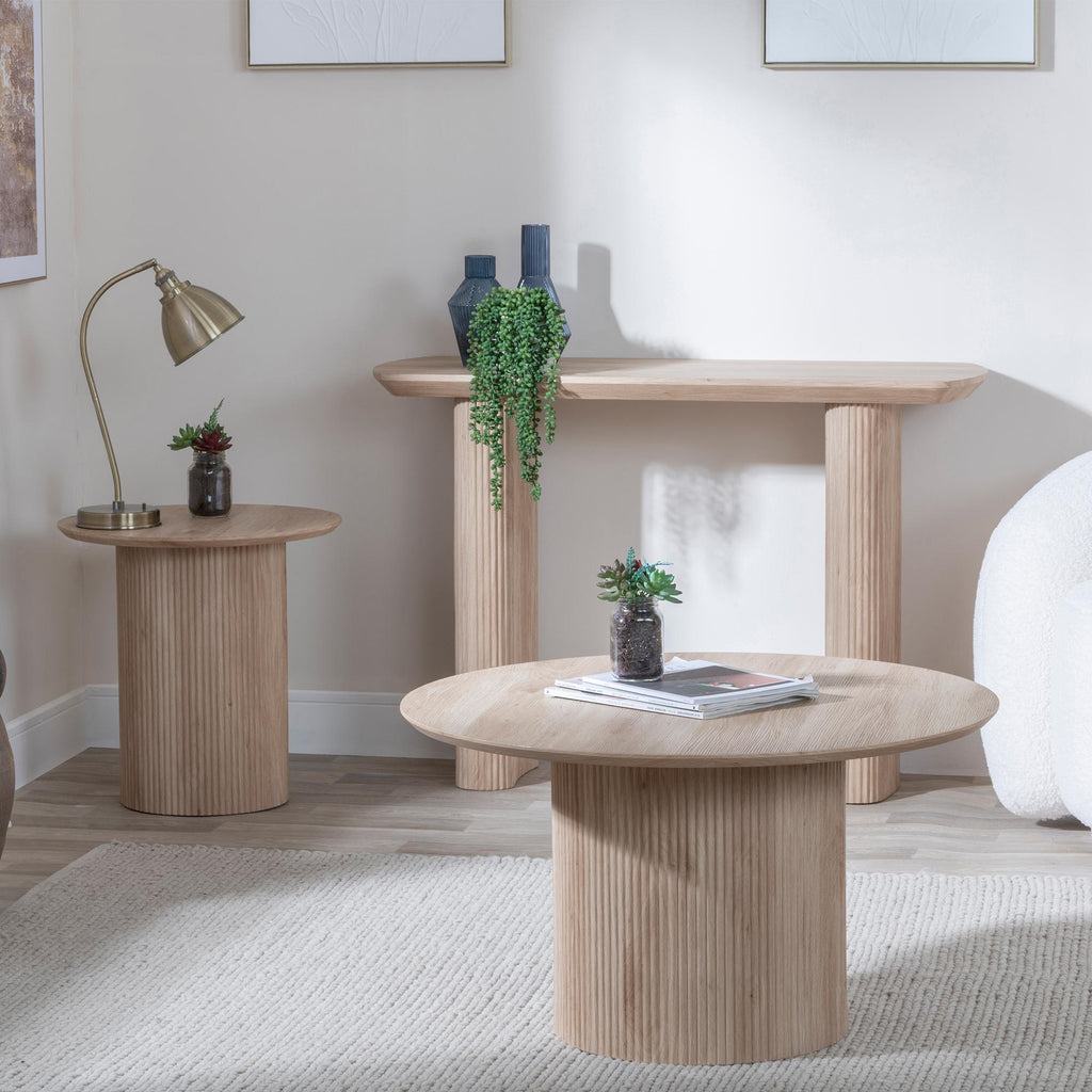 Renzo Round MDF End Table