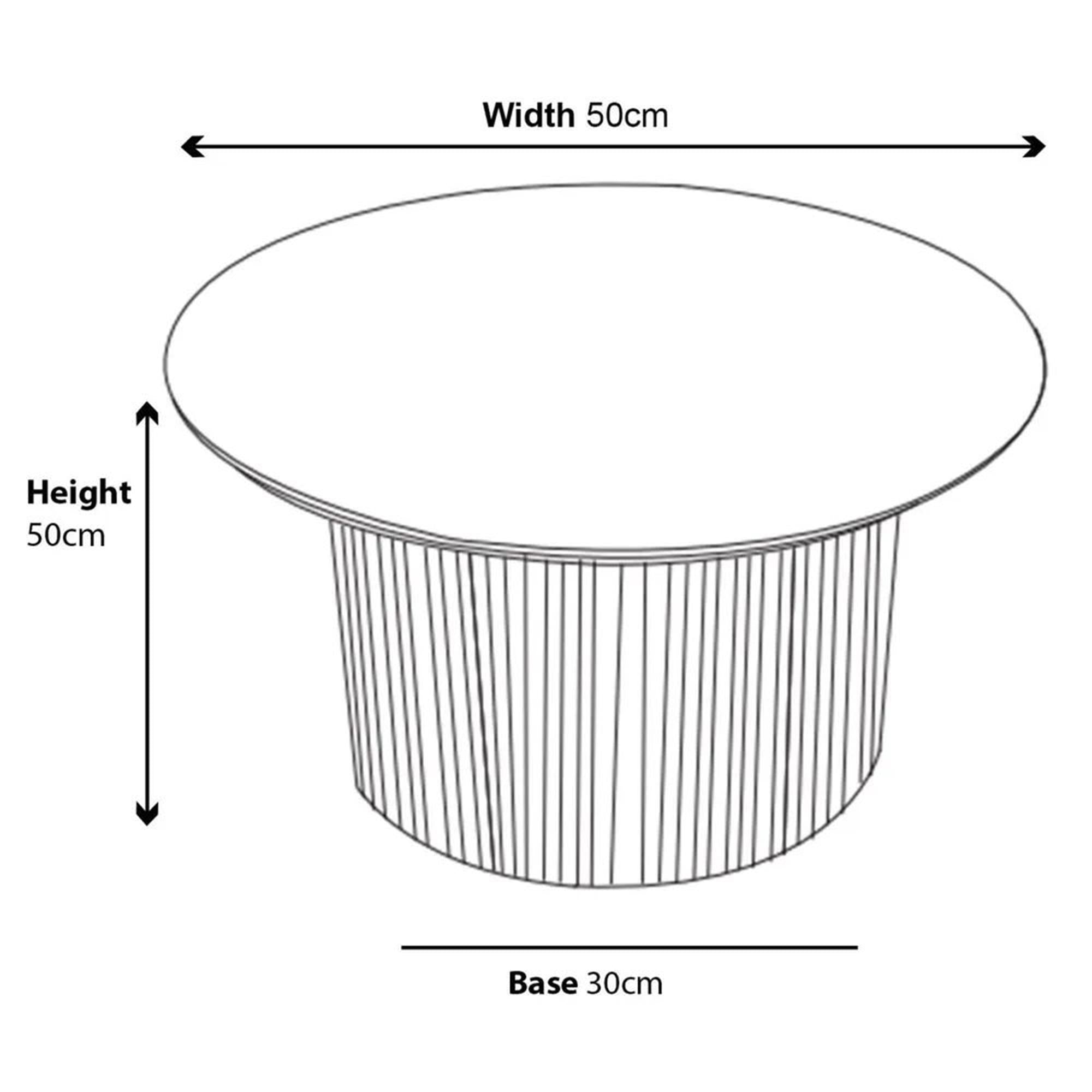 Renzo Round MDF End Table