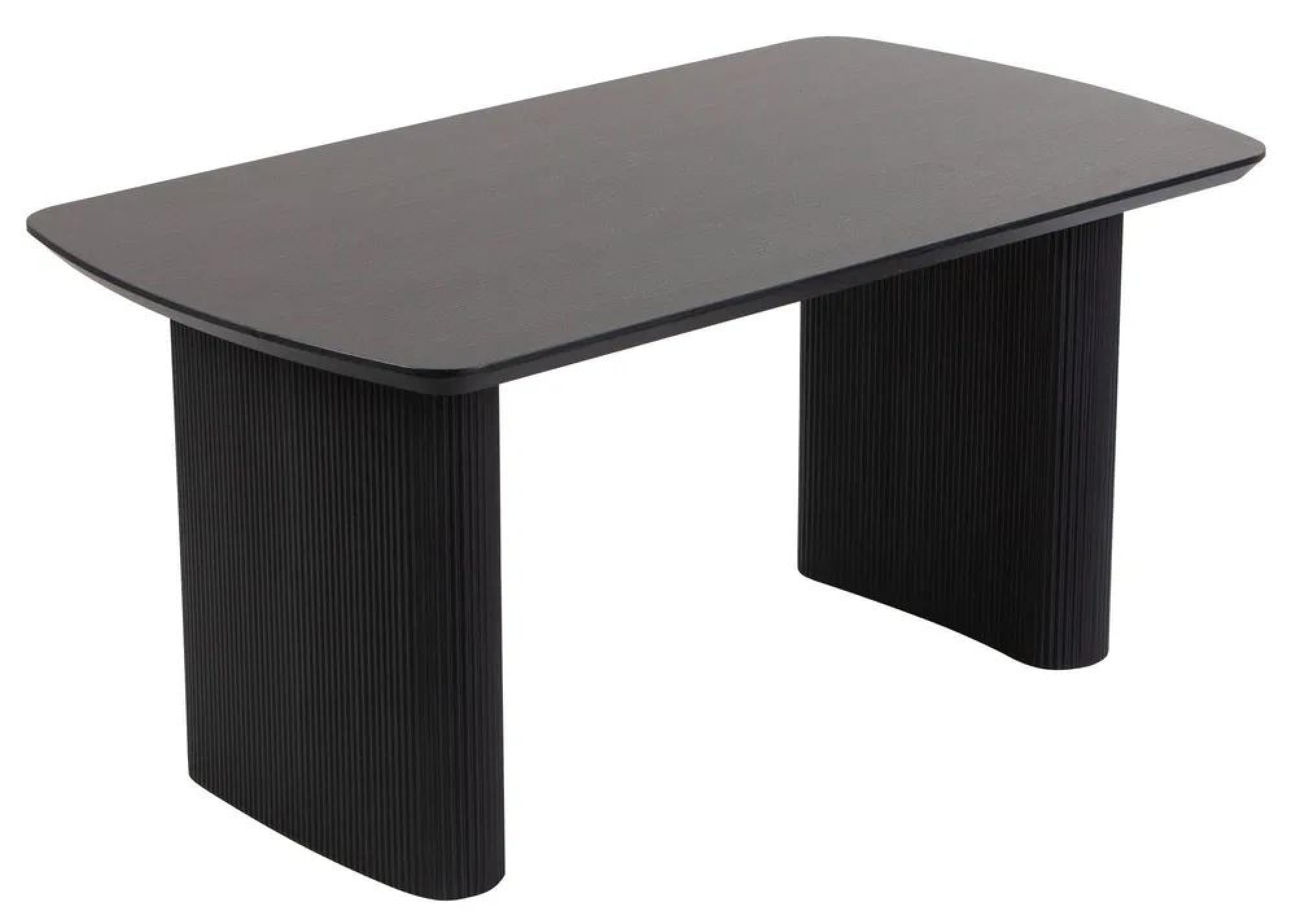 Renzo Black Oval Dining Table 160cm