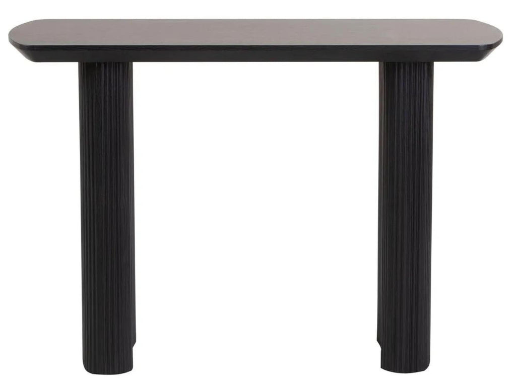 Renzo Rectangle MDF Console Table with Pedestal