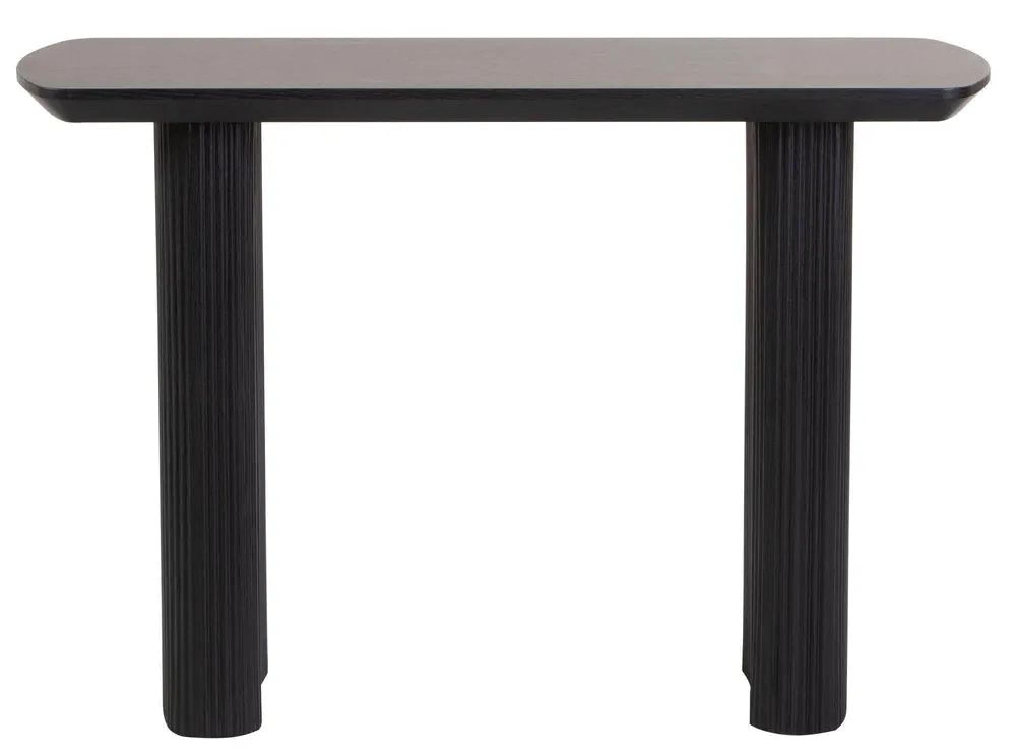 Renzo Rectangle MDF Console Table with Pedestal