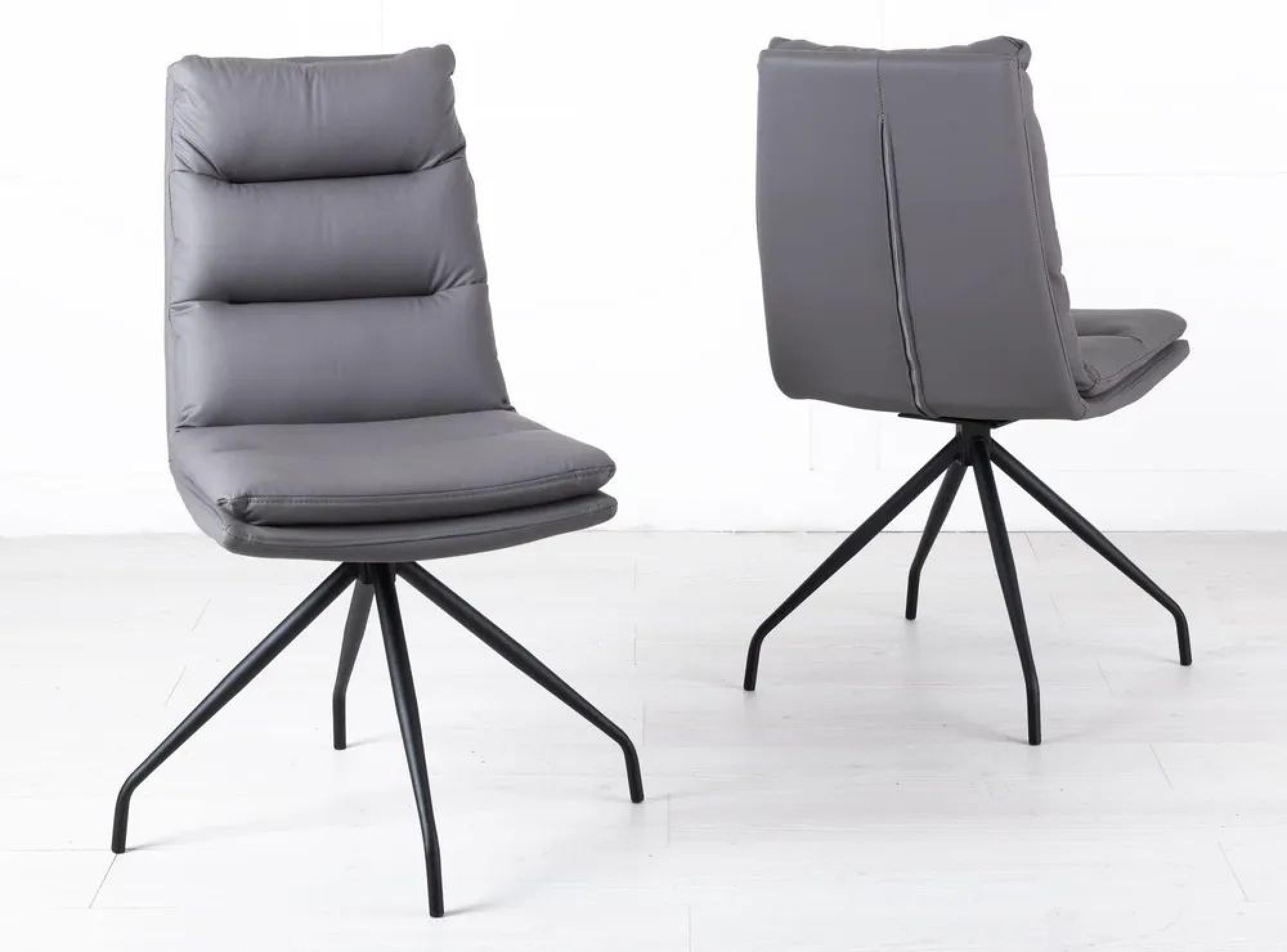 Mayfair Faux Leather Swivel Dining Chair