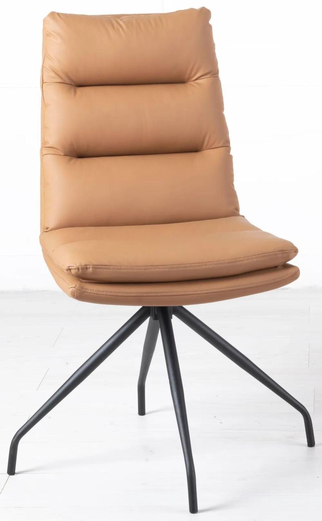 Mayfair Faux Leather Swivel Dining Chair