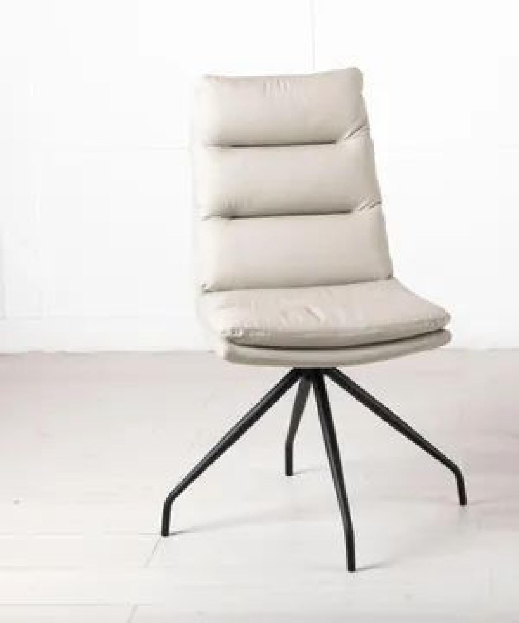 Mayfair Faux Leather Swivel Dining Chair