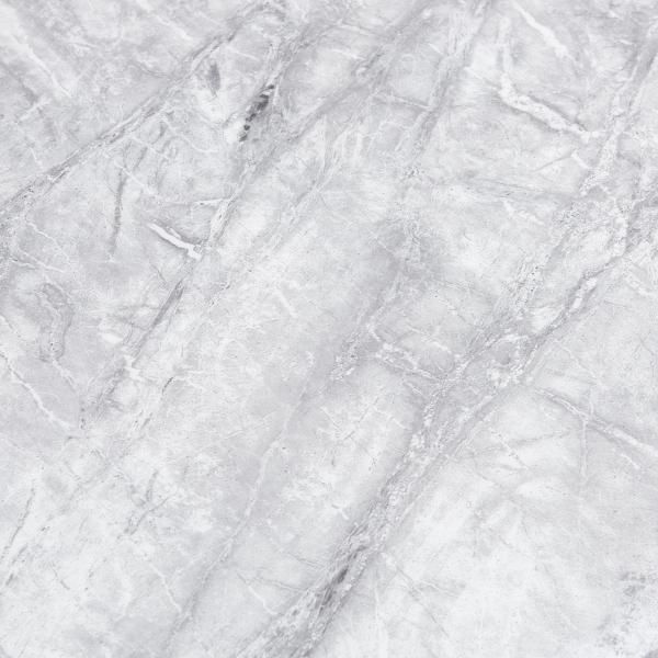 Merida Large Grey Marble Effect and Chrome Dining Table 180cm