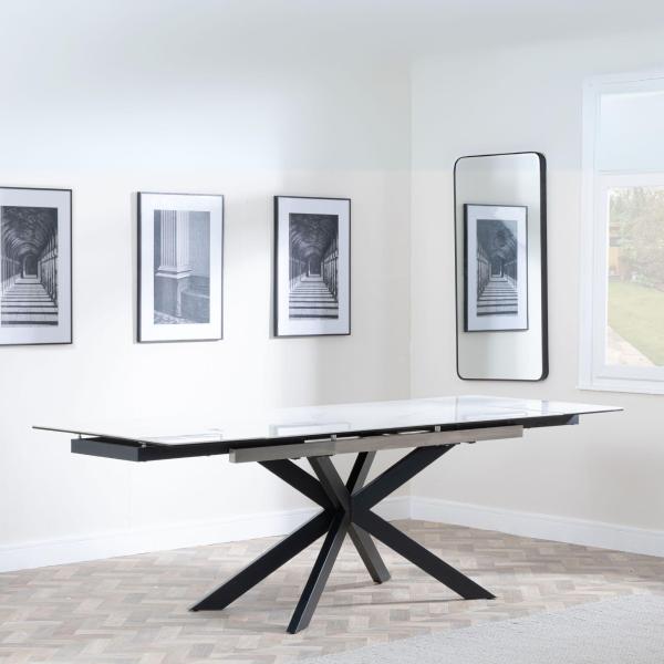 Welton White Ceramic Extending Dining Table 160cm-240cm