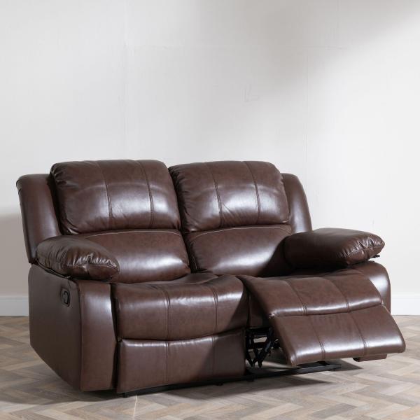 Helena Brown Leather Electric Recliner Sofa
